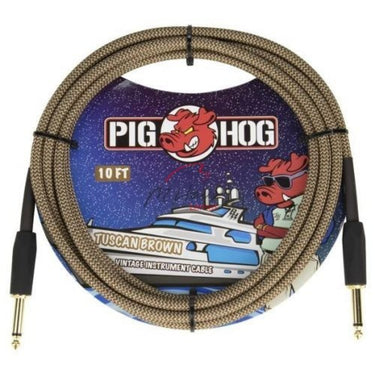 Cable Pig Hog Pch10tbr Para Instrumento 3.05mt Plug A Plug Tuscan Brown